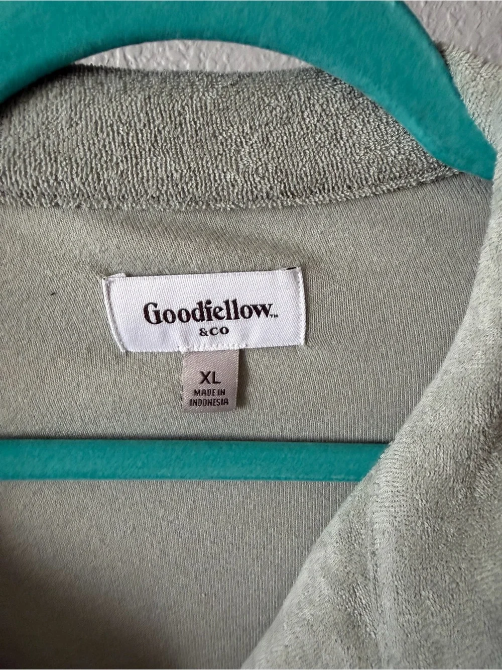 Goodfellow & Co Light Sage Short Sleeve Button-Down Shirt